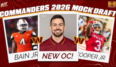 NEW COMMANDERS OC HIRED! 👀 2026 Washington 7-Round MOCK DRAFT 2.0 w/ TRADES! | BIB Draft HQ