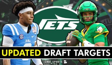 UPDATED New York Jets Draft Targets Ft. Trinidad Chambliss & Caleb Downs