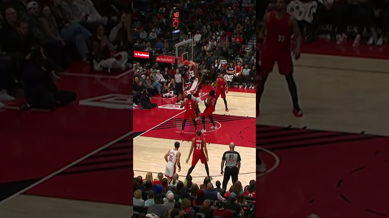 Amen got UP & threw it DOWN 😳 #rockets