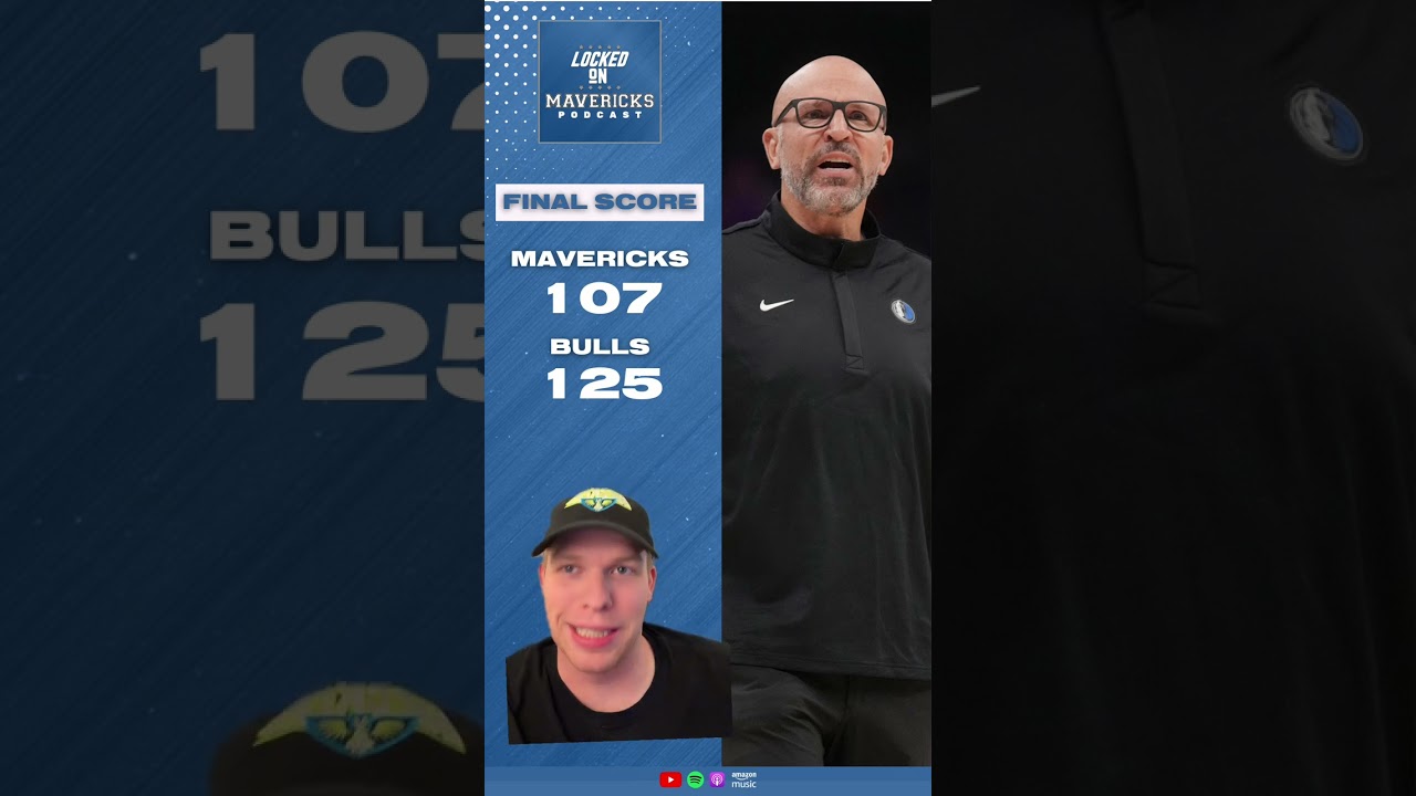 The Dallas Mavericks roll over vs the Chicago Bulls, Jason Kidd EJECTED, Cooper Flagg's worst game?