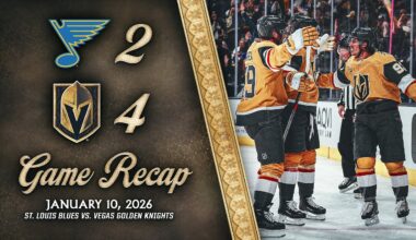 HIGHLIGHTS | Vegas Golden Knights 4, St. Louis Blues 2 | Jan. 10, 2026
