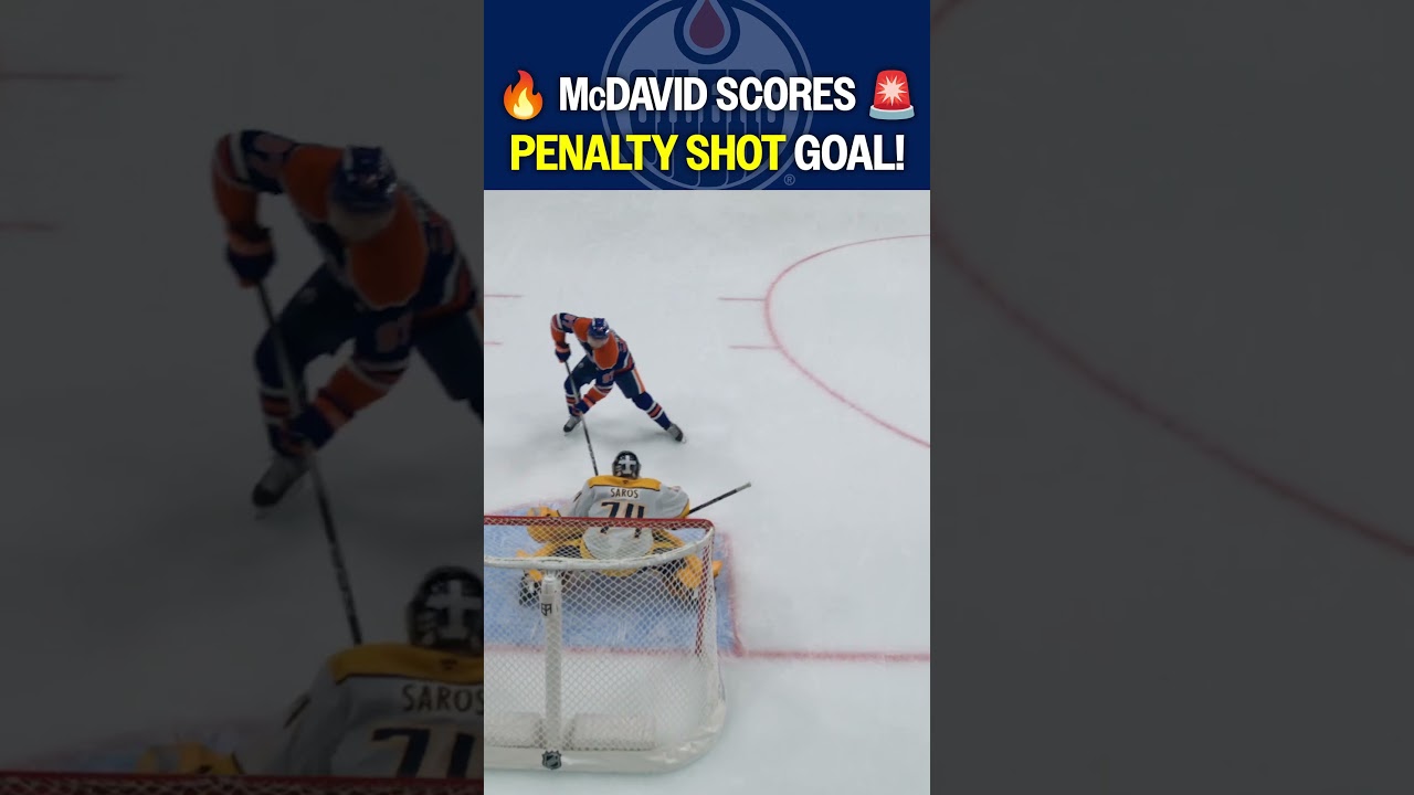 McDavid DIRTY penalty shot goal 😮‍💨