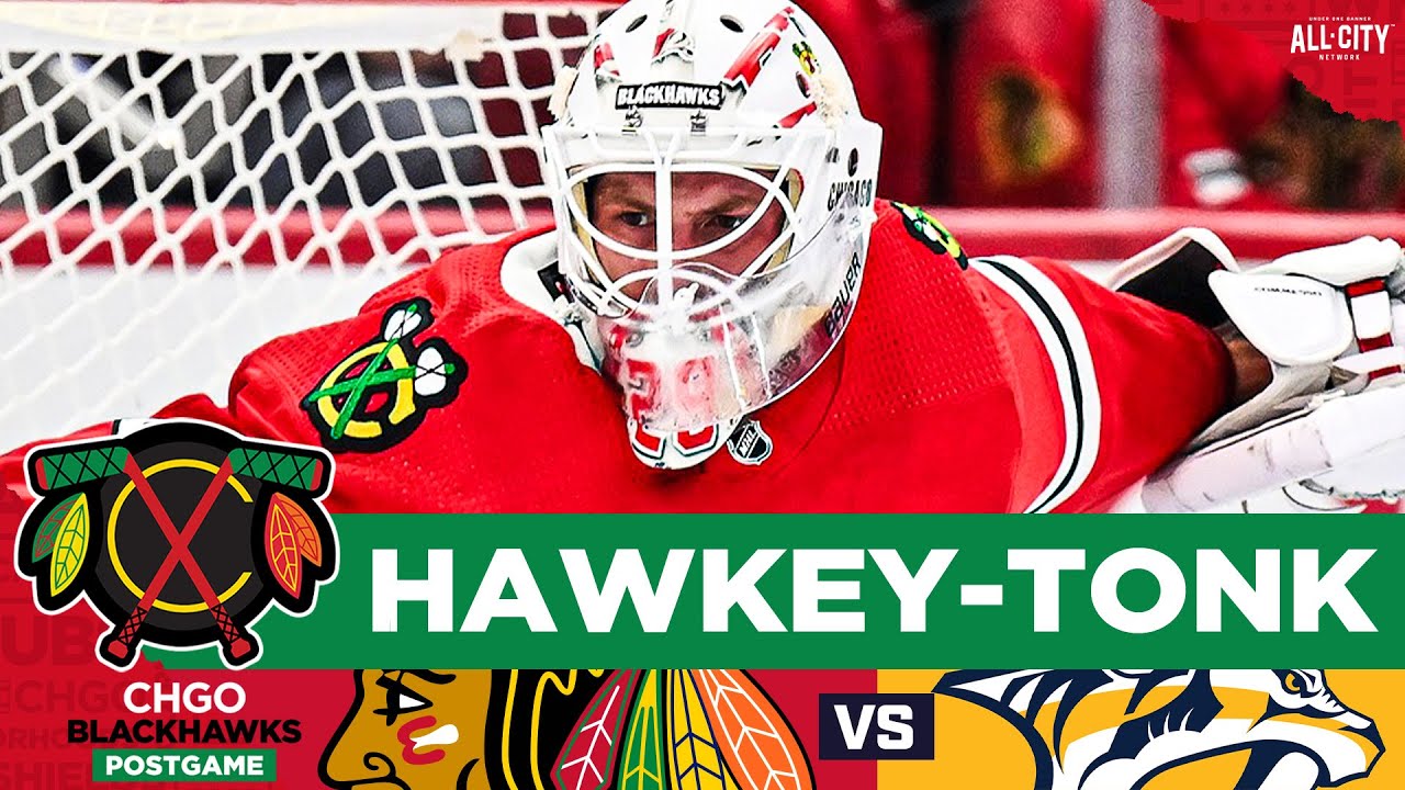 BLACKHAWKS POSTGAME: Drew Commesso SHUTS OUT Nashville Predators For First NHL Win | CHGO Blackhawks
