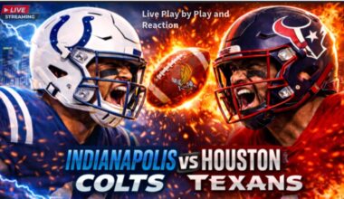 Indianapolis Colts vs Houston Texans: NFL Live Game Play by Play and Watch Party