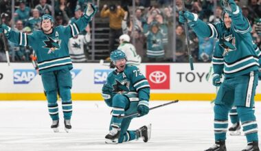 Toffoli wins it for Sharks in OT!!