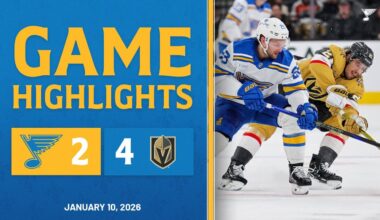 Game Highlights: Golden Knights 4, Blues 2