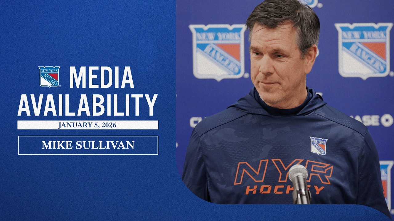 NYR vs UTA: Mike Sullivan Pregame Media Availability | Jan. 5, 2026