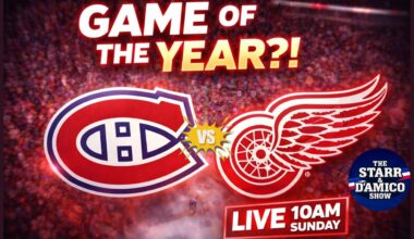 GAME OF THE YEAR?! Habs vs Red Wings | Division Lead on the Line | LIVE 10AM