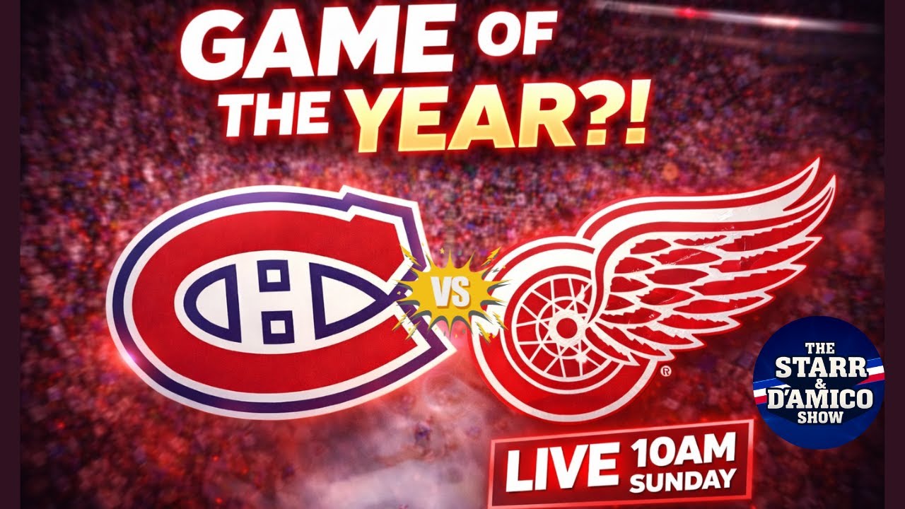 GAME OF THE YEAR?! Habs vs Red Wings | Division Lead on the Line | LIVE 10AM