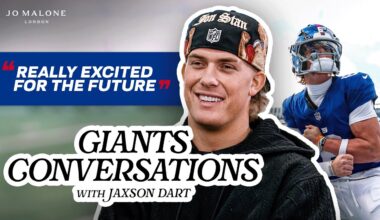 Jaxson Dart Reflects on His Rookie Year, Relationship with Cam Skattebo & Excitement for the Future