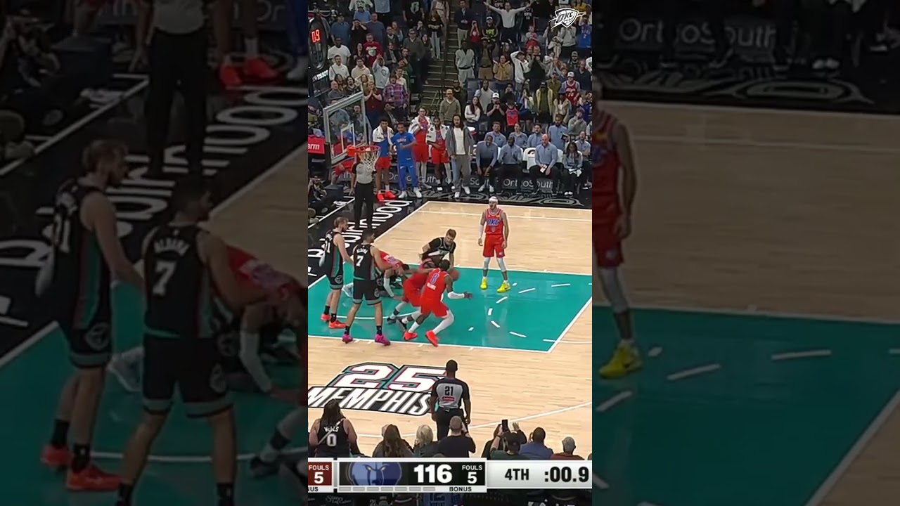 We need to see this final play of the comeback again 🔁 #okcthunder