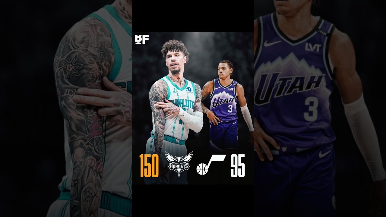 Utah… This was embarrassing😬 #charlottehornets #lameloball #nba #utahjazz