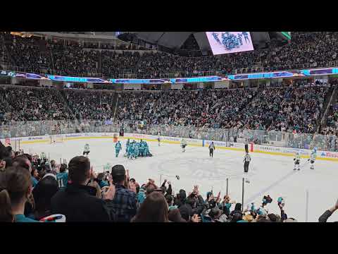 Fan View of Tyler Toffoli Overtime Goal! Another San Jose Sharks Comeback Win vs. Dallas Stars!