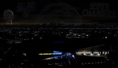 Chargers Drone Show Lights Up Los Angeles Ahead Of NFL Playoffs