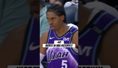 Cody Williams -60 Is NBA's Worst Plus/Minus Ever #NbA #utahjazz #jazz #basketball
