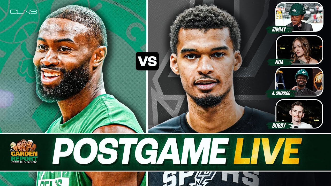 Garden Report: Celtics vs Spurs Postgame Show on CLNS - Wembanyama TAKEOVER at TD
