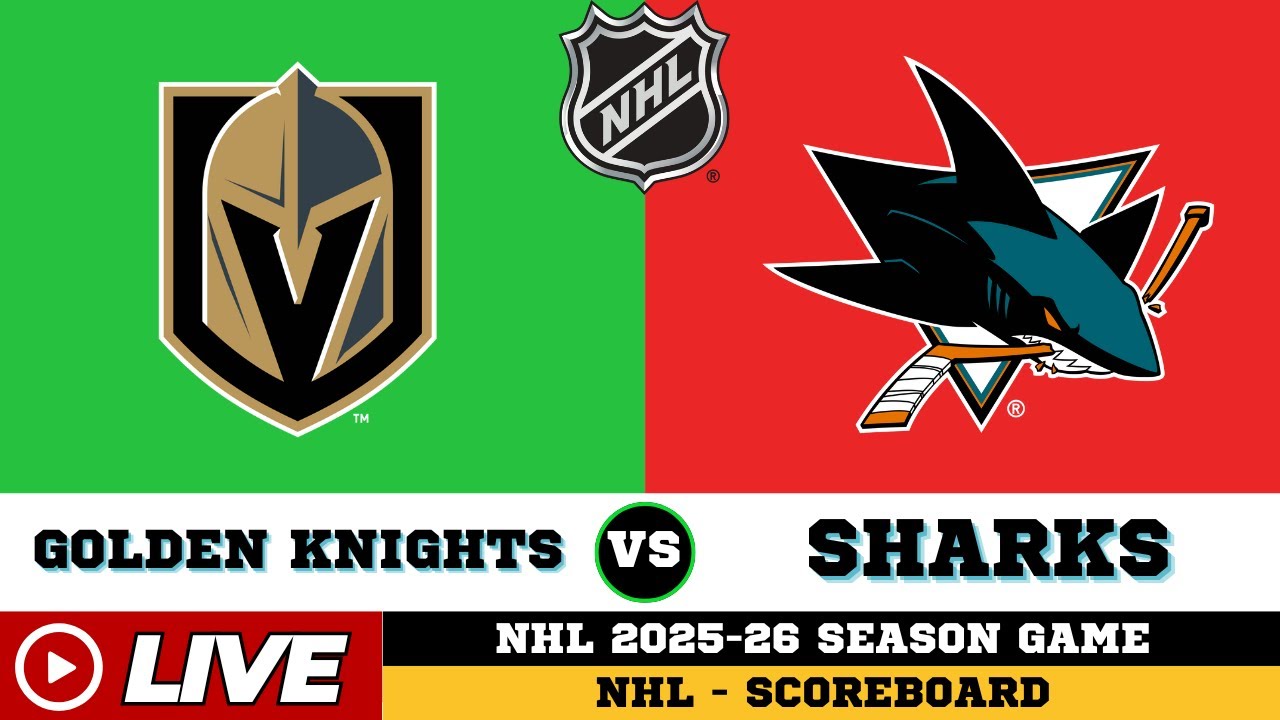 🔴LIVE : Vegas Golden Knights Vs San Jose Sharks | NHL 2026 | NHL Live SCOREBOARD