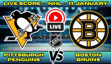 🔴 Pittsburgh Penguins vs Boston Bruins | NHL PLAY BY PLAY | Live Score Update Jan 11