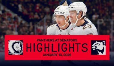 Panthers at Senators Highlights | 01.10.26