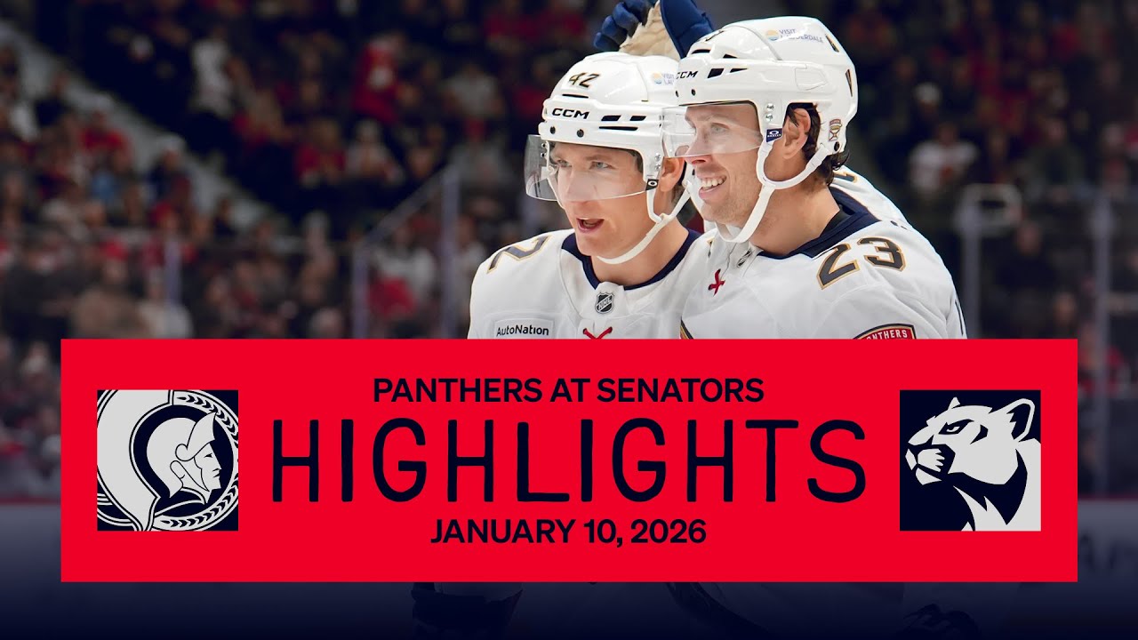 Panthers at Senators Highlights | 01.10.26