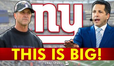 🚨 MAJOR John Harbaugh Update From Adam Schefter, ESPN | New York Giants News