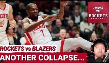 Kevin Durant FRUSTRATED As Rockets Offense IMPLODES Vs Blazers, Jabari Smith Jr. STRUGGLES Again