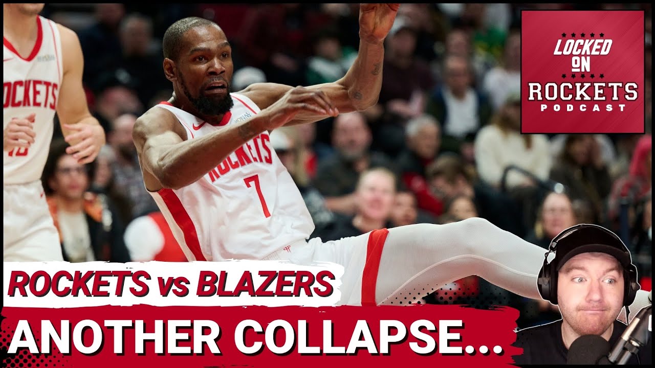 Kevin Durant FRUSTRATED As Rockets Offense IMPLODES Vs Blazers, Jabari Smith Jr. STRUGGLES Again