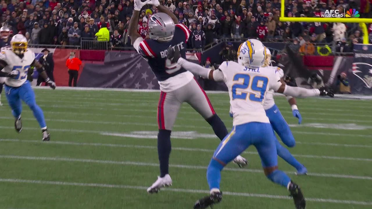 Boutte plucks Maye's toss for a 42-yard pickup!