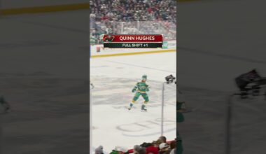 Quinn Hughes Full shift. Watch how he keeps good gaps #Minnesota #Wild #NHL #quinnhughes