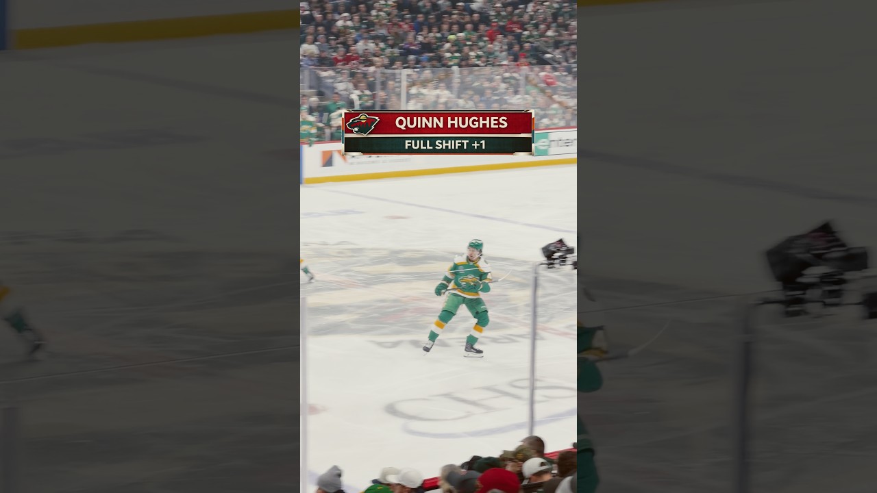 Quinn Hughes Full shift. Watch how he keeps good gaps #Minnesota #Wild #NHL #quinnhughes
