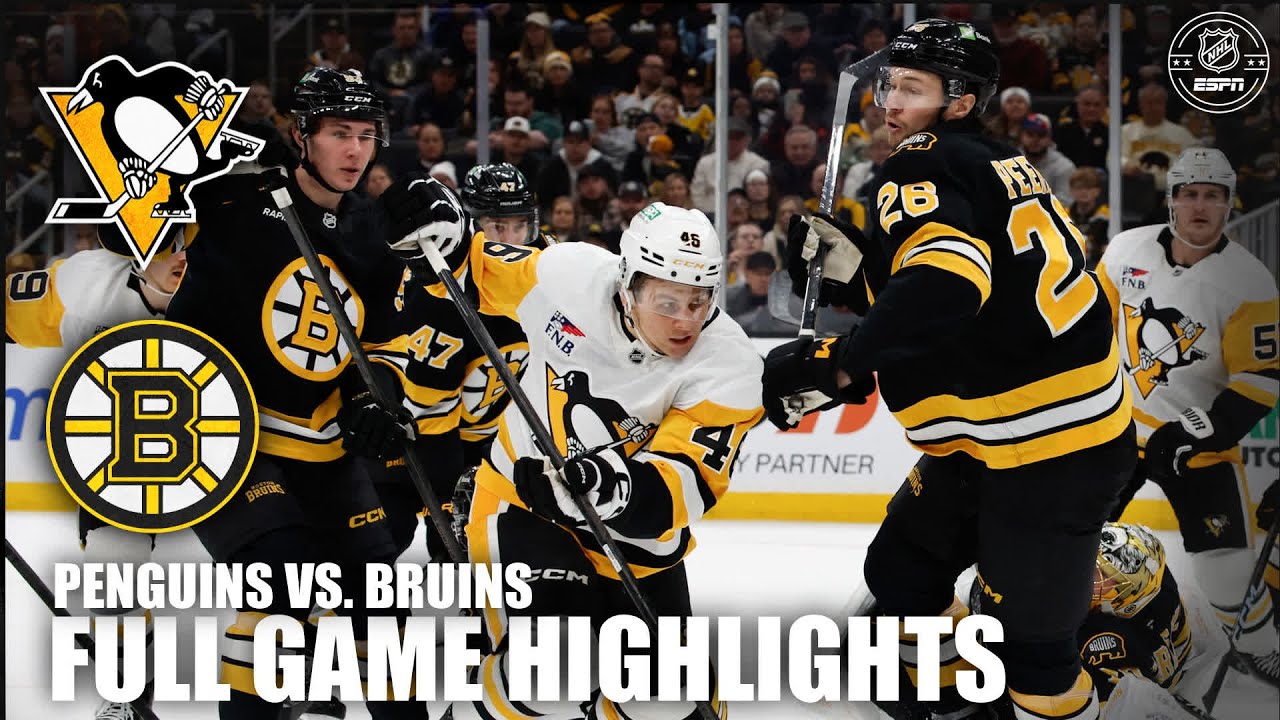 Pittsburgh Penguins vs. Boston Bruins | Full Game Highlights | ESPN NHL