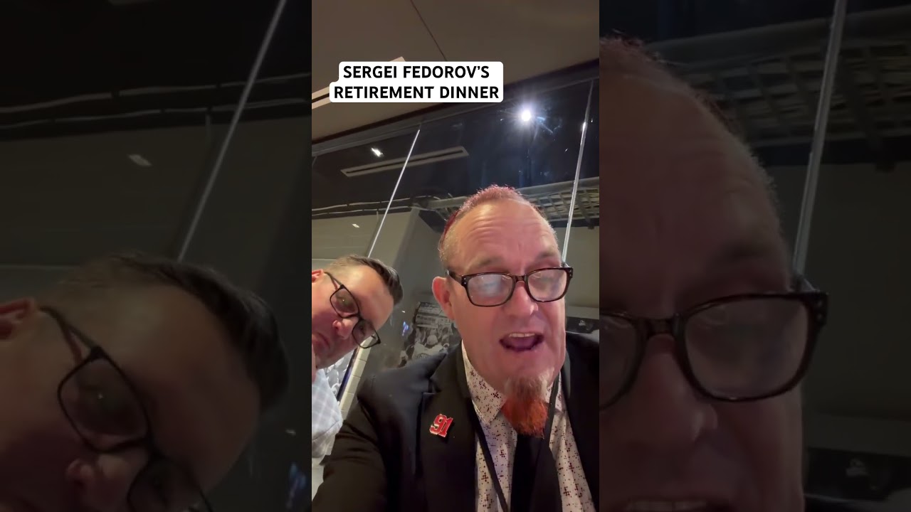 EXCLUSIVE ACCESS TO SERGEI FEDOROV RETIREMENT DINNER WITH DETROIT RED WINGS. #lgrw