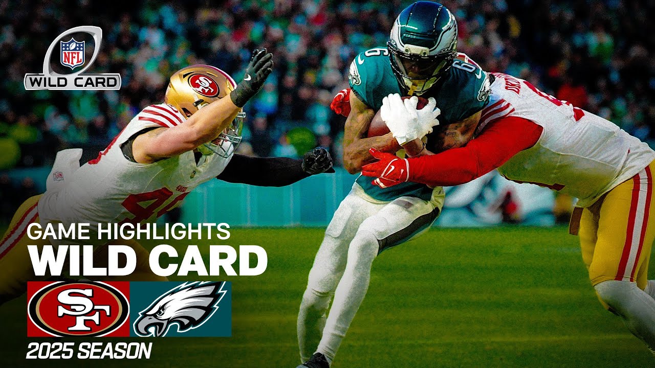 San Francisco 49ers vs Philadelphia Eagles Game Highlights | 2025 NFL Season Wild Card Round