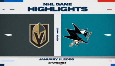 NHL Highlights | Golden Knights vs. Sharks - January 11, 2026