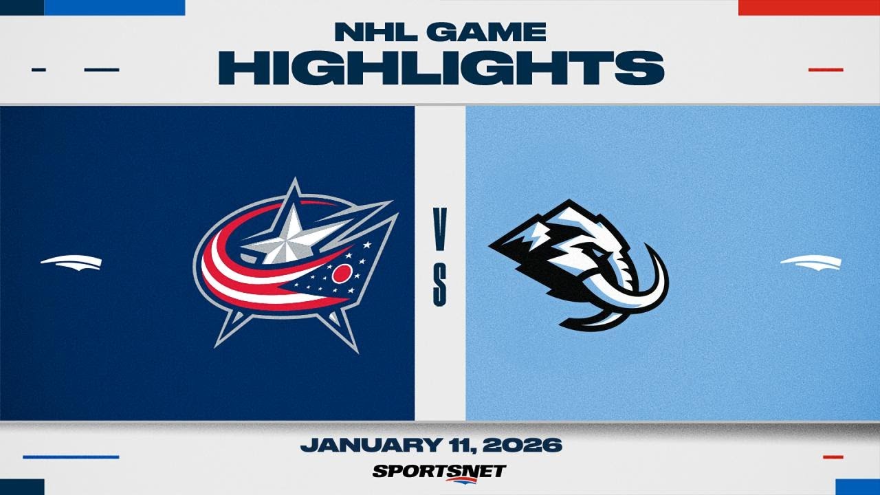 NHL Highlights | Blue Jackets vs. Mammoth - January 11, 2026