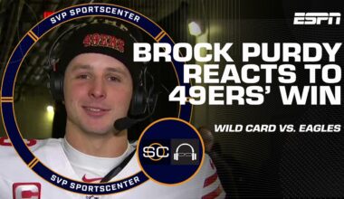 Brock Purdy praises 49ers' 'team football' in NFC Wild Card road win vs. Eagles | SC with SVP