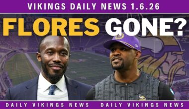 Vikings Daily News 1.6.26: Brian Flores Leaving? Draft Buzz & Kirk Cousins Update