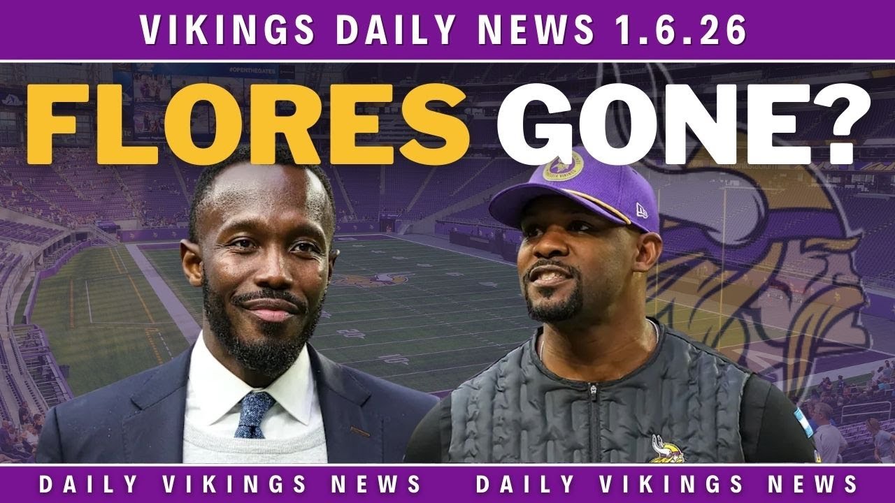 Vikings Daily News 1.6.26: Brian Flores Leaving? Draft Buzz & Kirk Cousins Update