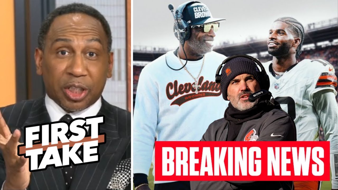 FIRST TAKE | DEION reunites with SHEDEUR in Cleveland - Stephen A reacts to Browns firing Stefanski