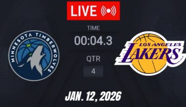 NBA LIVE! Los Angeles Lakers vs Minnesota Timberwolves January 12, 2026 | 2026 NBA Season Live 2K