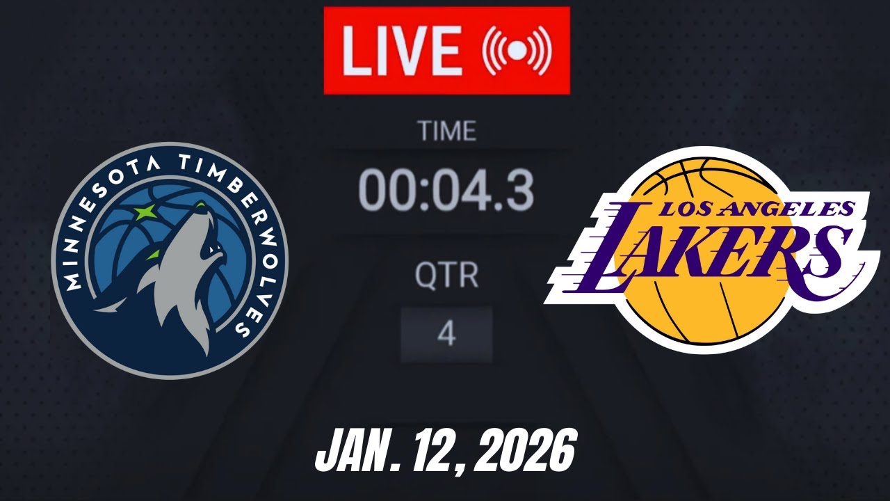 NBA LIVE! Los Angeles Lakers vs Minnesota Timberwolves January 12, 2026 | 2026 NBA Season Live 2K