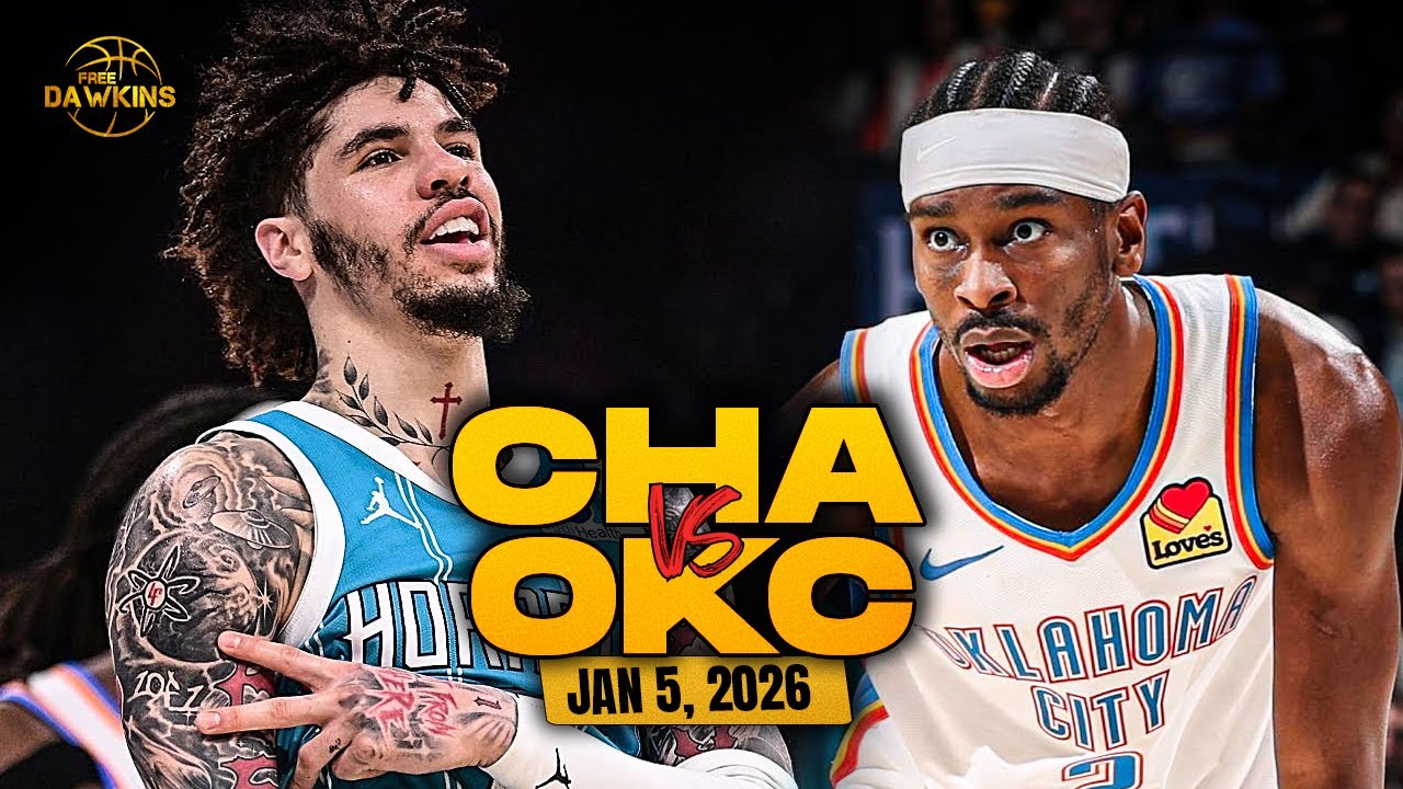Charlotte Hornets vs Oklahoma City Thunder Full Game Highlights | Jan 5, 2026 | FreeDawkins