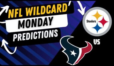 🏈 Steelers vs Texans 🔥 Monday Night Wild Card Playoff *PREDICTIONS*