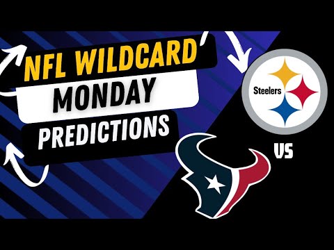 🏈 Steelers vs Texans 🔥 Monday Night Wild Card Playoff *PREDICTIONS*