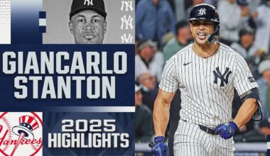 BIG G POP! 💥 Giancarlo Stanton continued his march toward 500 home runs in a STRONG 2025 campaign!
