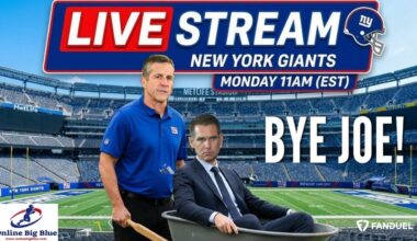 New York Giants Monday Live 11am - How the Giants Can Steal John Harbaugh & End the Joe Schoen Era