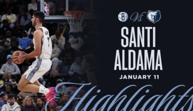 Santi Aldama Highlights vs. Brooklyn Nets