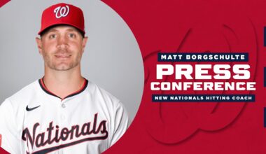 Matt Borgschulte Introductory Press Conference | Washington Nationals Hitting Coach