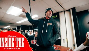 Go Inside the 49ers Locker Room Following Wild Card vs. Eagles