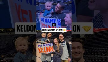 KJ met a young fan named after him in Minnesota 🫶  #spurs #nba #keldonjohnson